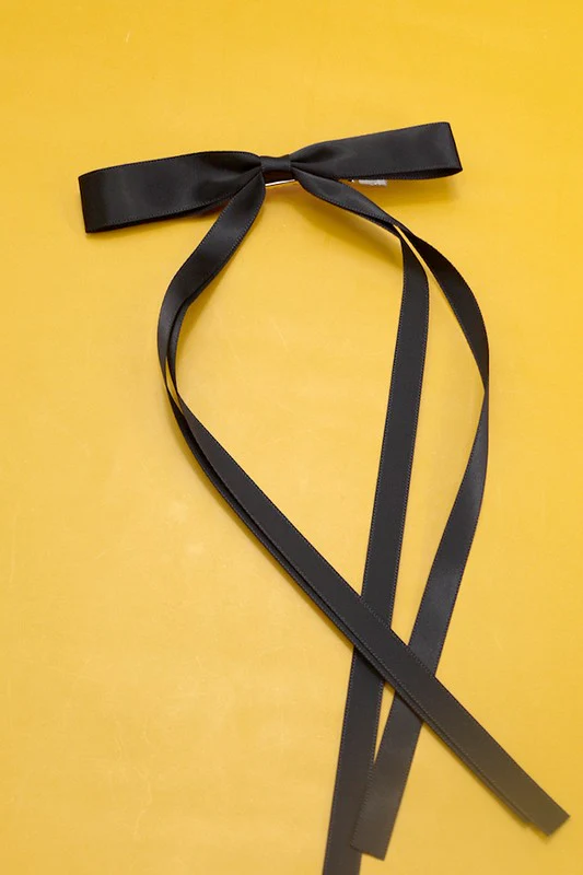 THE SATIN BOW HAIR CLIP (4 COLORS) - Image 4