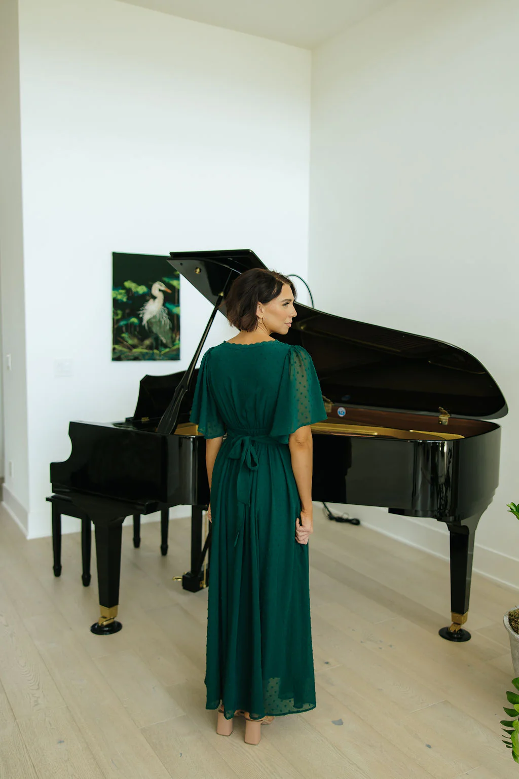 THE SERAFINA MAXI DRESS IN GREEN - Image 3