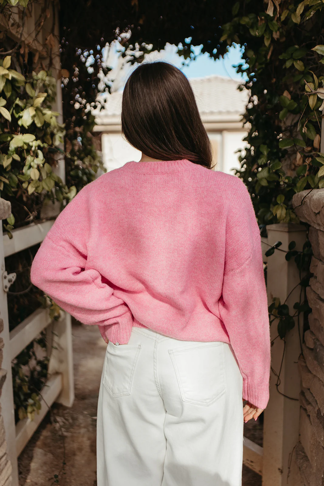 THE SET SAIL SWEATER IN PINK - Image 5