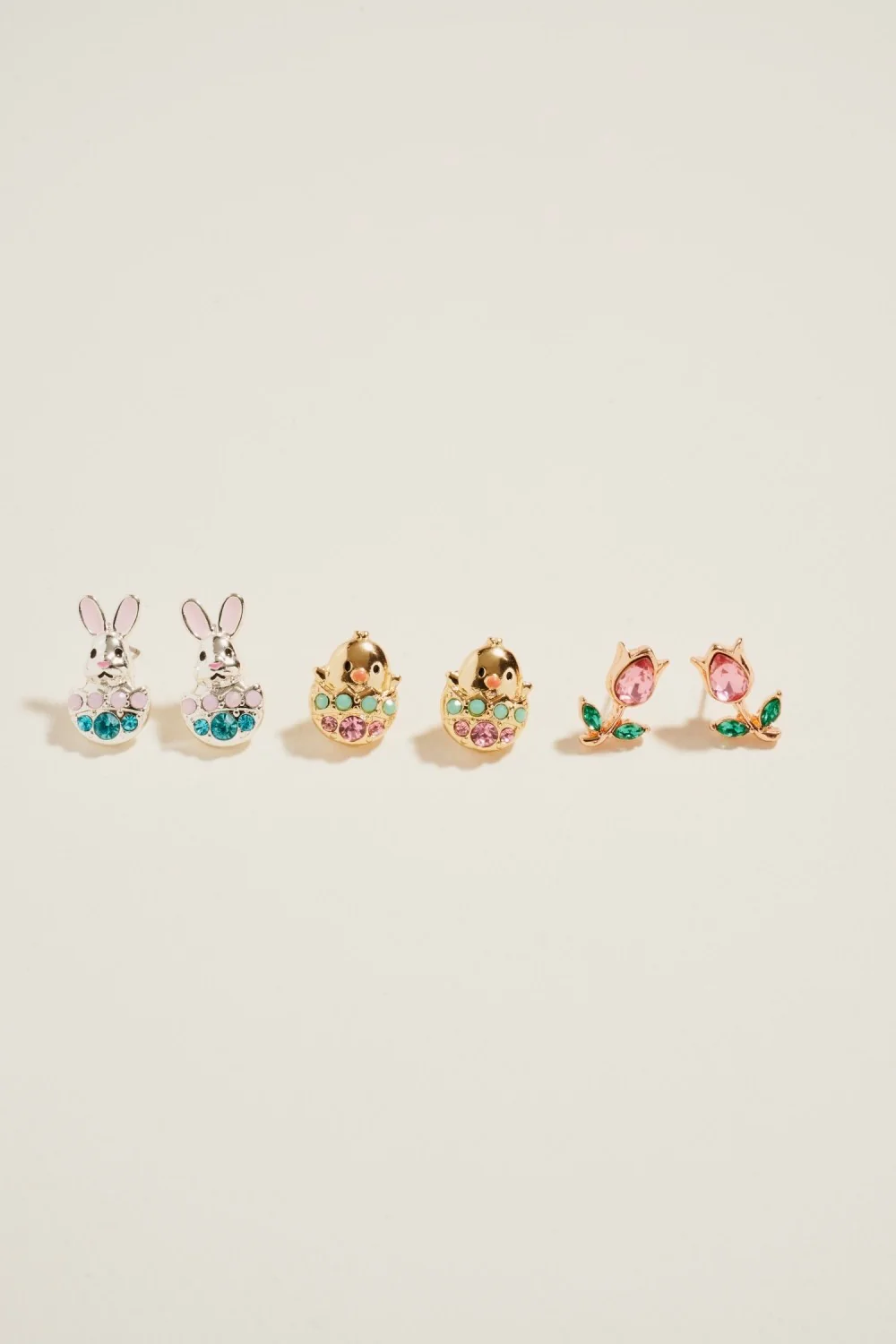 THE SPRING AND EASTER EARRING SET IN GOLD