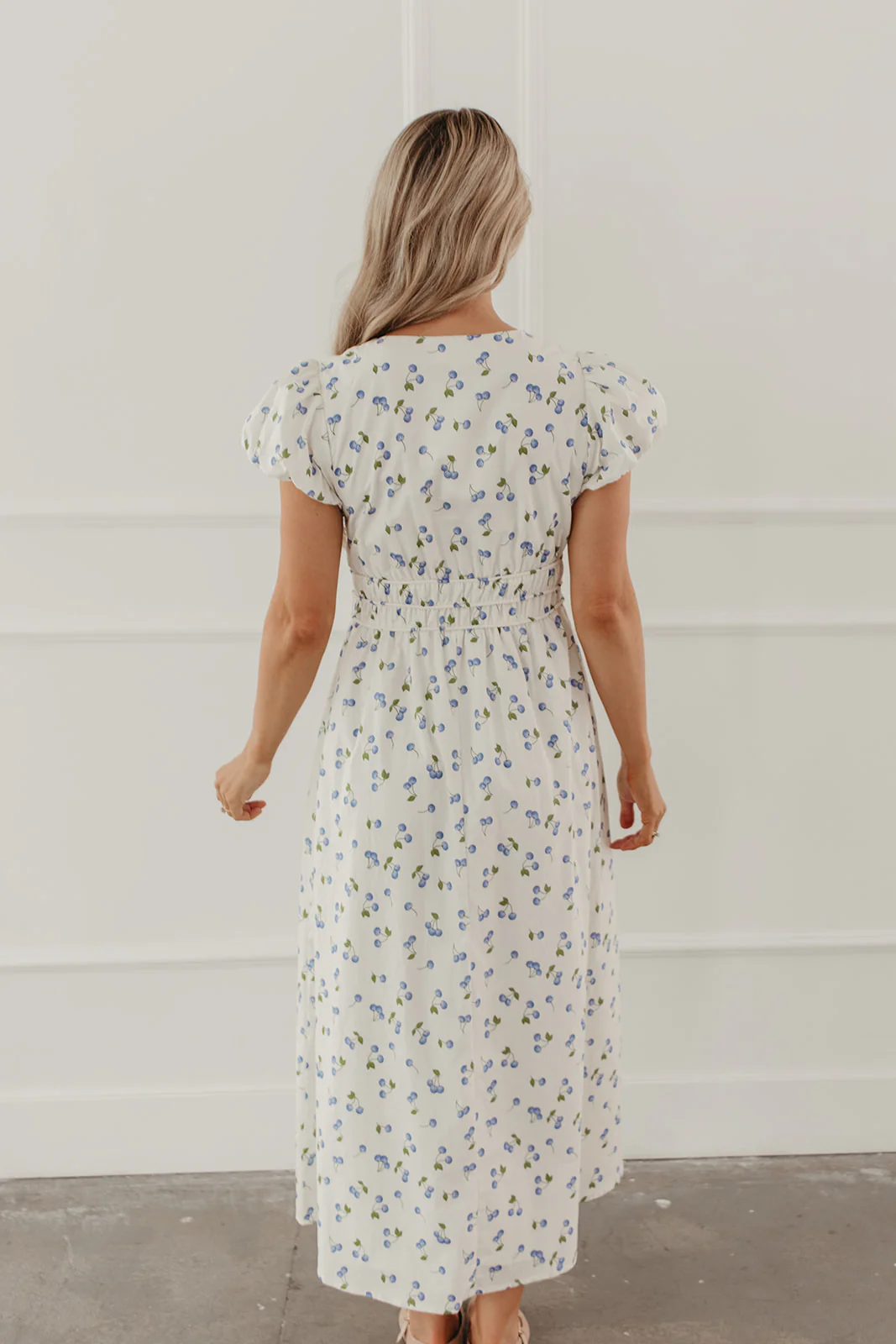 THE SUMMER BERRY MIDI DRESS IN BLUEBERRY - Image 5