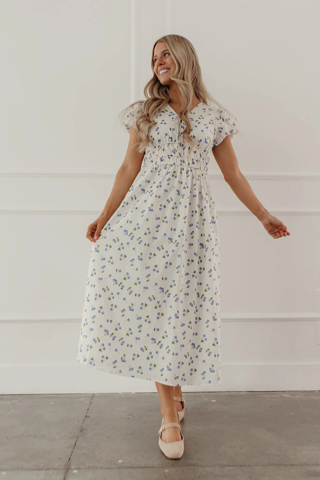 THE SUMMER BERRY MIDI DRESS IN BLUEBERRY - Image 7