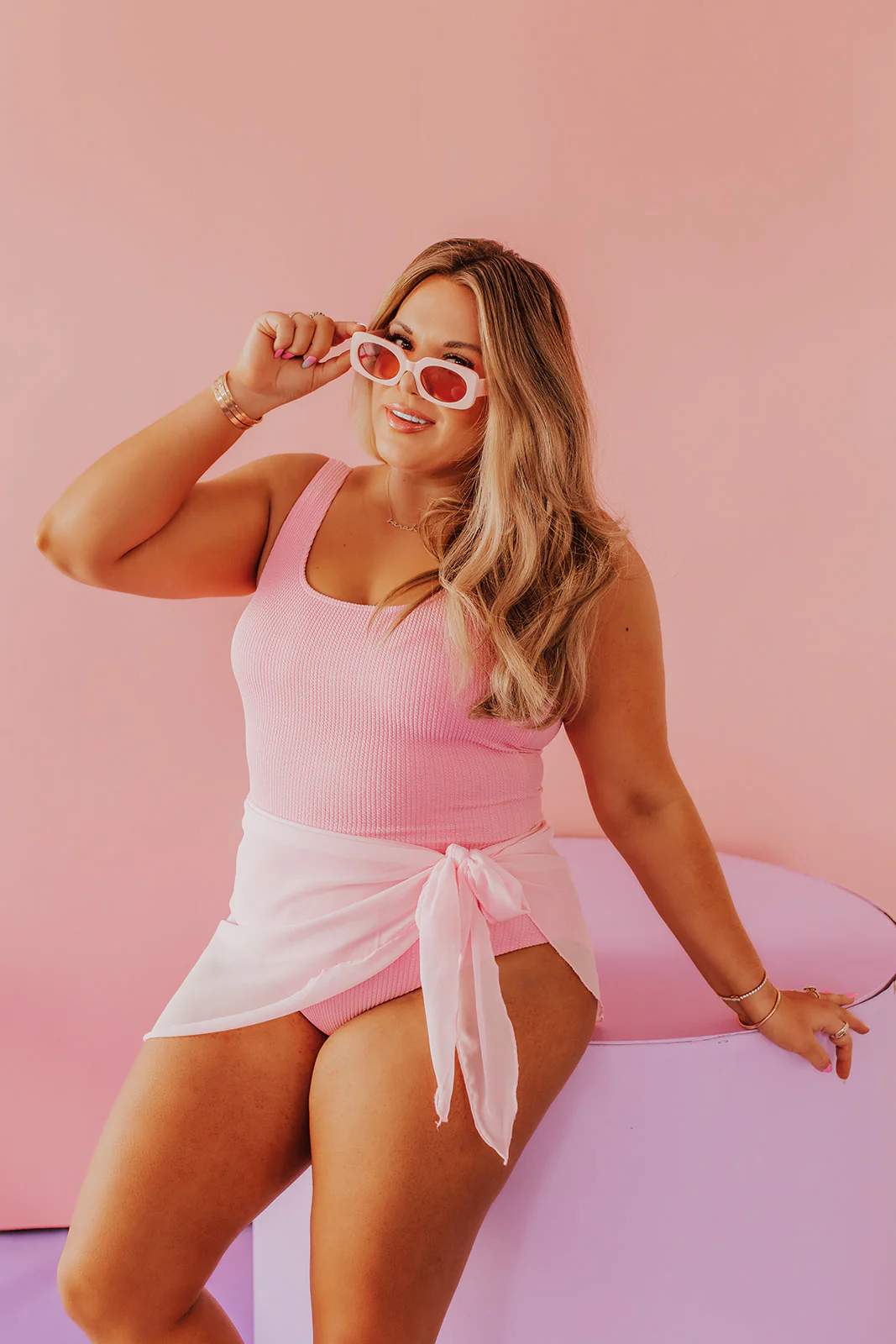 THE SUMMER SARONG IN COTTON CANDY PINK - Image 3