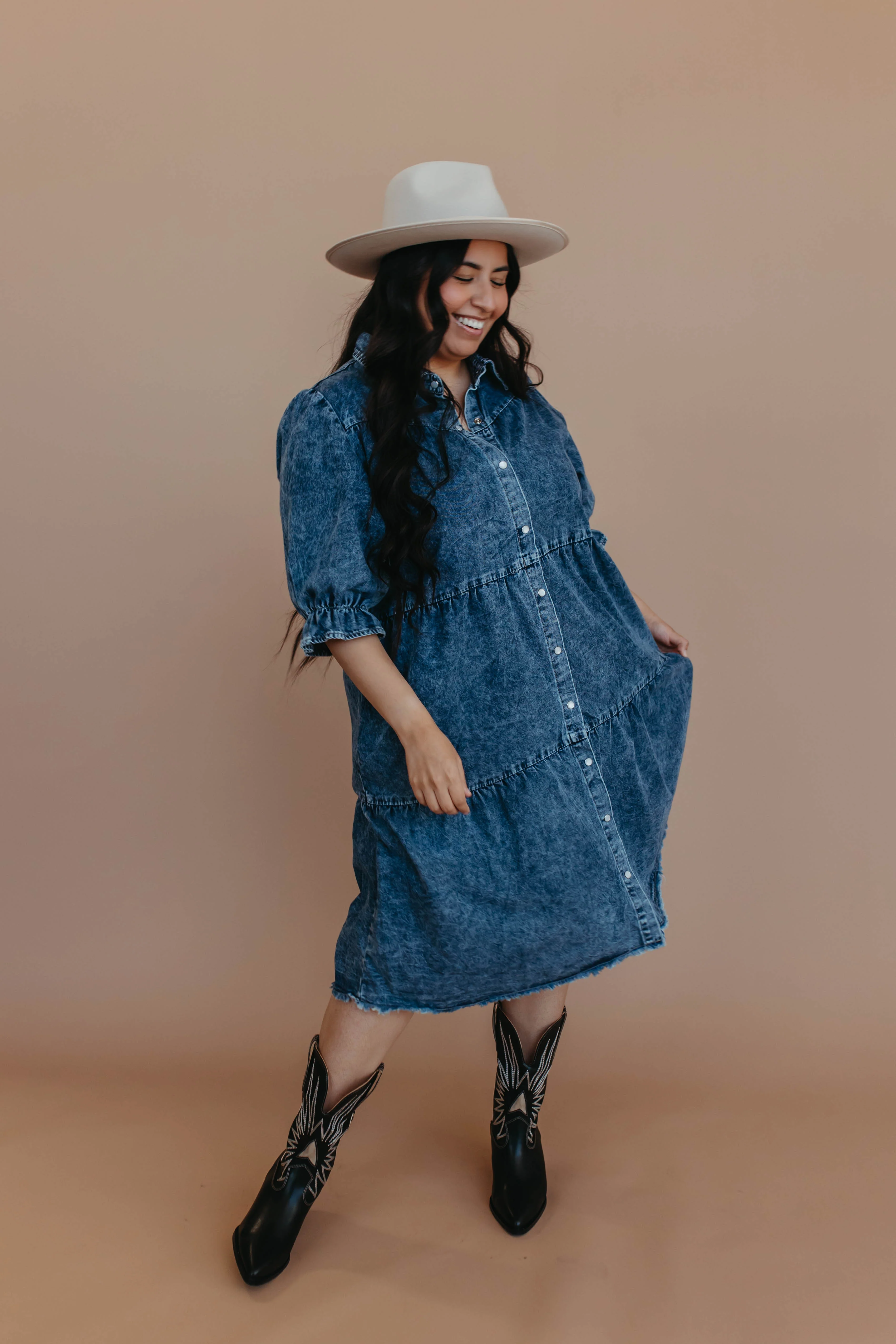THE TEXAS DENIM DRESS BY PINK DESERT - Image 20