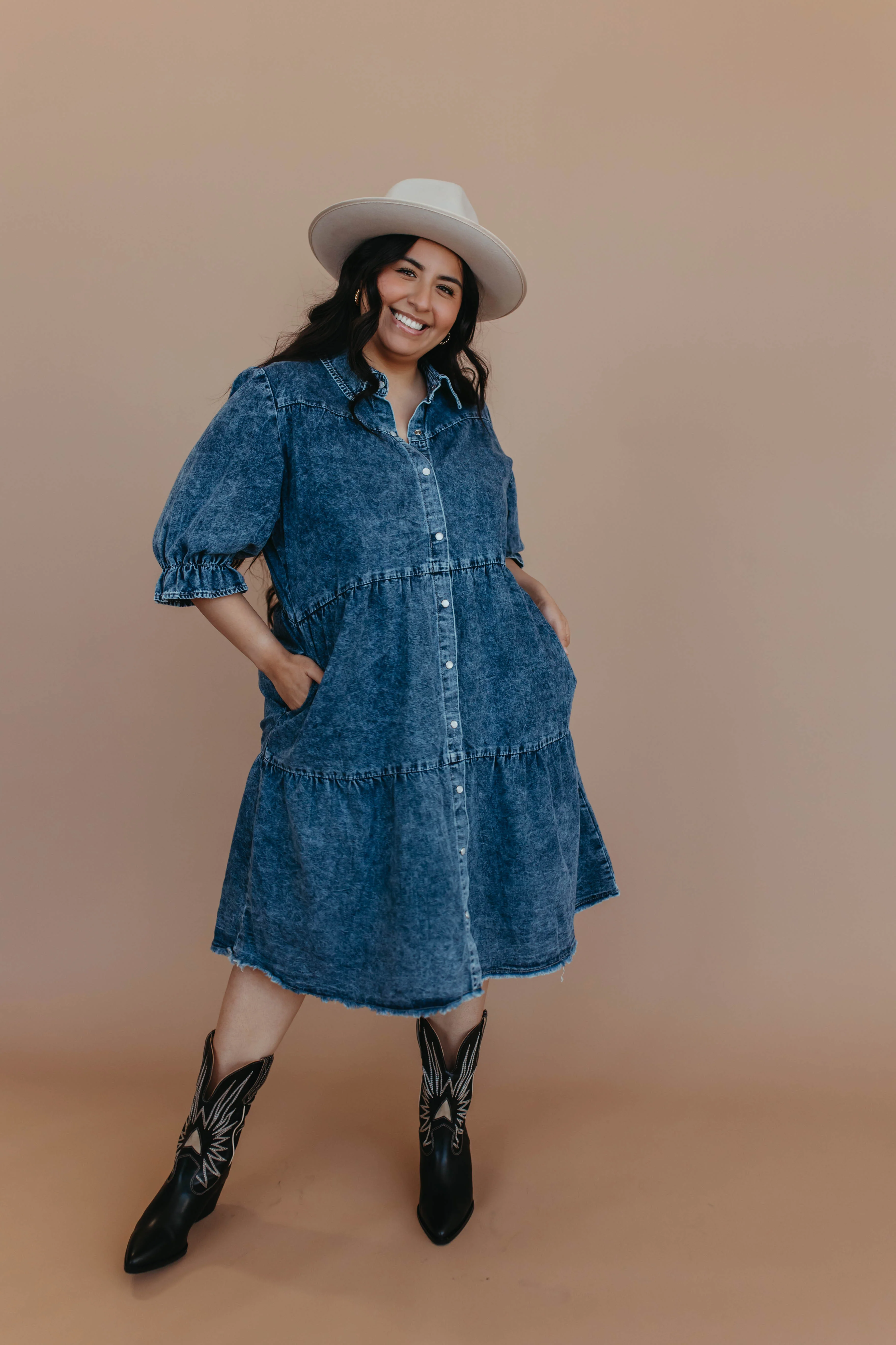 THE TEXAS DENIM DRESS BY PINK DESERT - Image 22