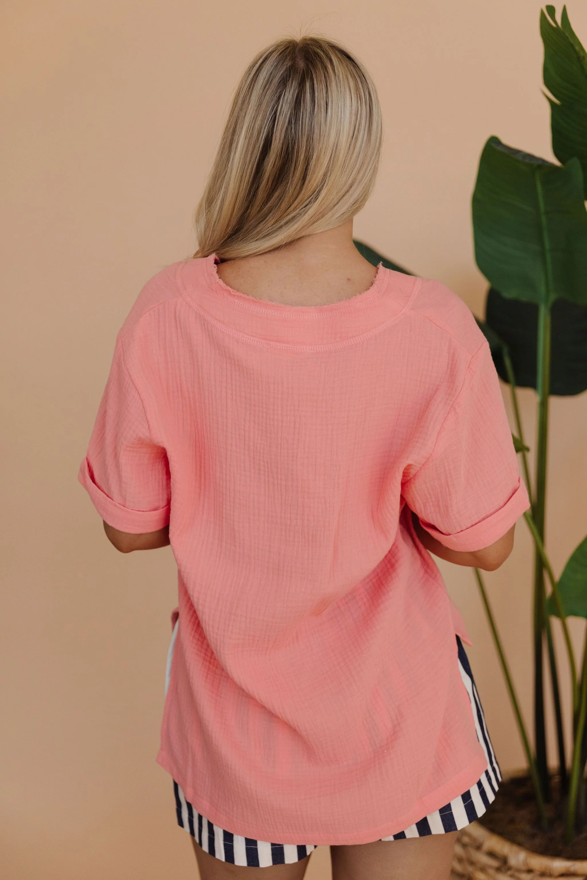 THE TRUDIE TOP IN CORAL - Image 8