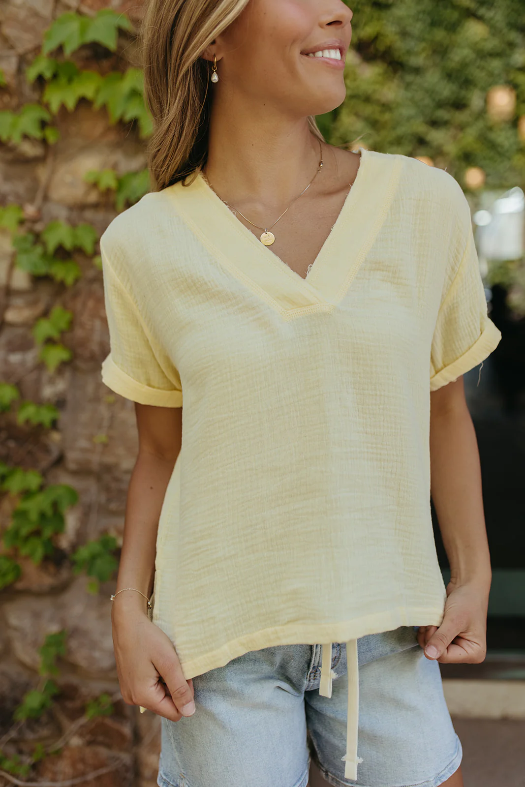 THE TRUDIE TOP IN LEMON