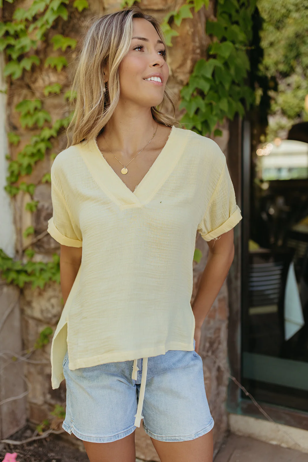 THE TRUDIE TOP IN LEMON - Image 2