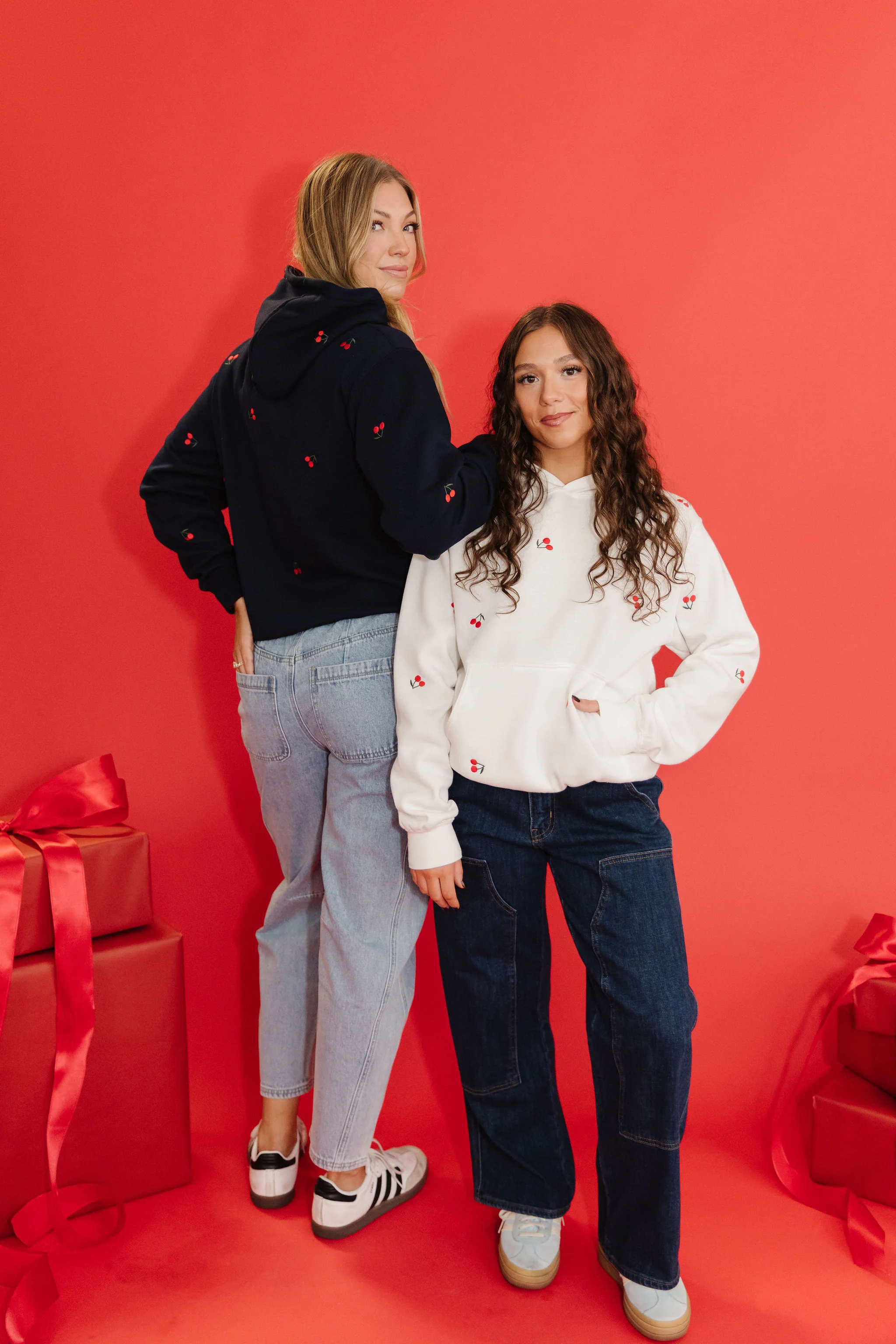 THE VERY CHERRY EMBROIDERED HOODIE IN WHITE - Image 6
